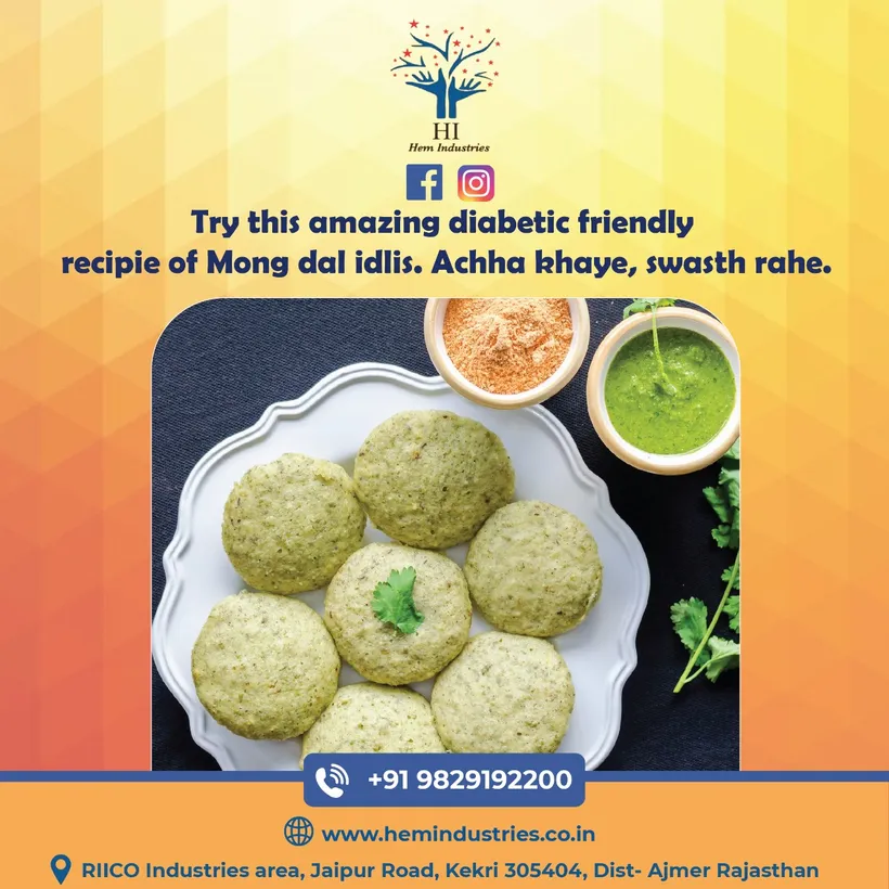 Moong dal idli recipe idea.